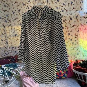 I am selling a top that is striped with black and white